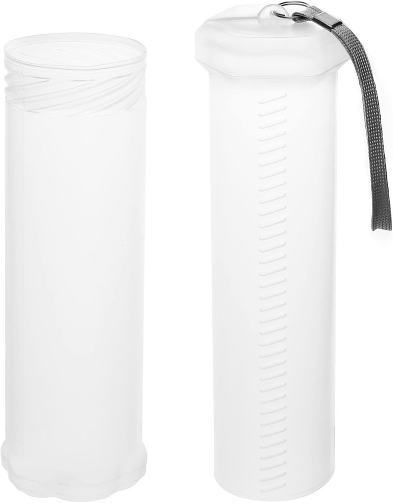 QWORK Extendable Artist Storage Tube - Durable Plastic, 2 Pack 2 Pack, Clear