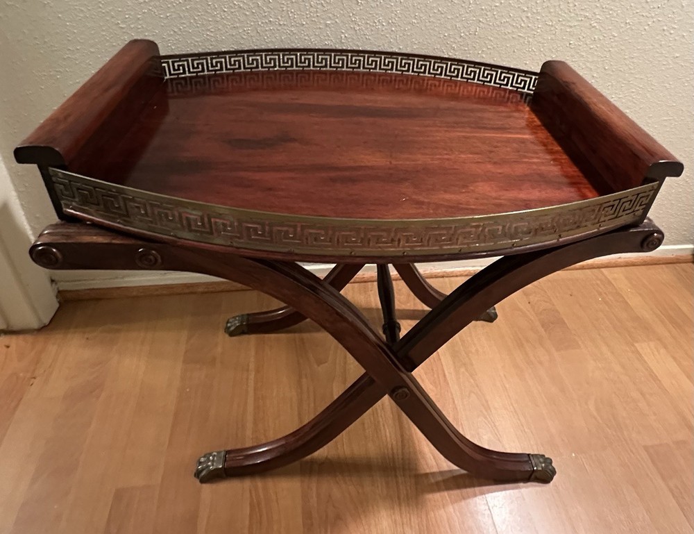FERGUSON Regency Style Vintage Tray Top Server Table
