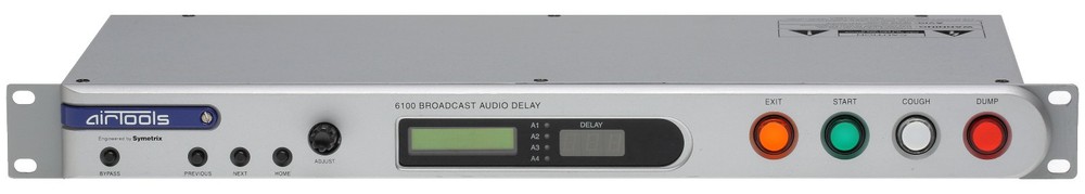 Symetrix Airtools 6100 Profanity Delay AES Digital Audio Broadcast DUMP Button