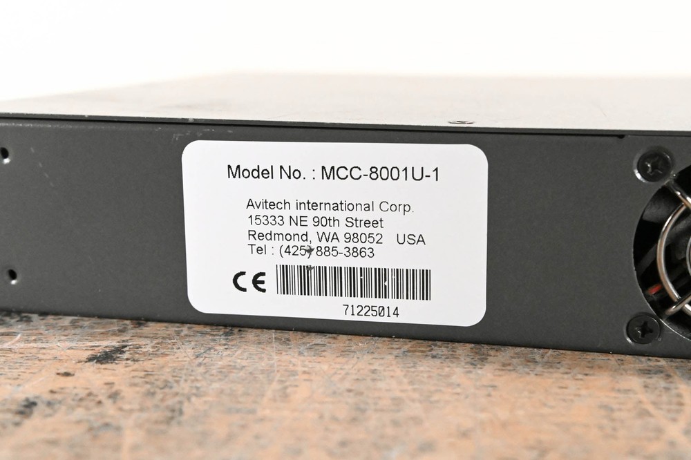 Avitech MCC-8001U Image Scaler / Processor CG01CA5