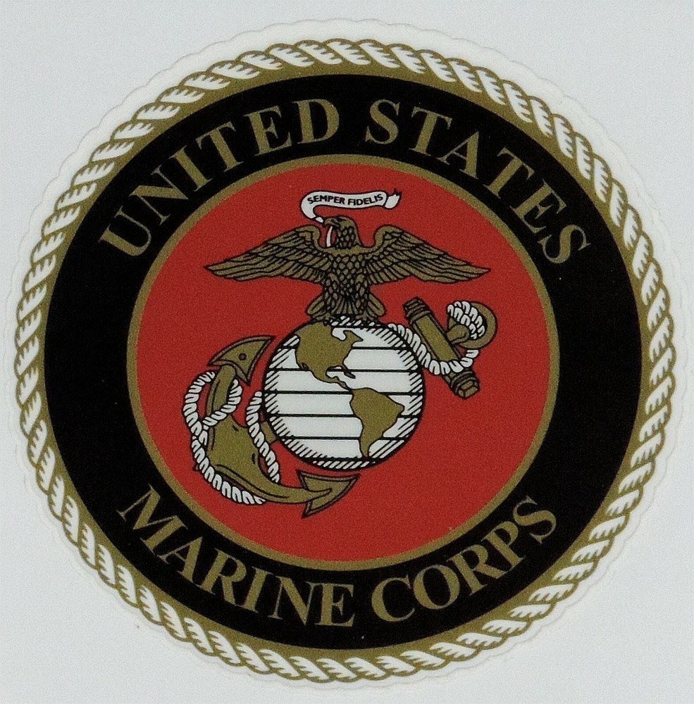 MARINE CORPS EAGLE GLOBE & ANCHOR SEAL WINDOW DECAL~STYLE # 18663