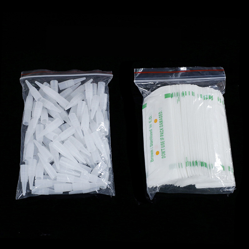 Needles And Tips Disposable Tattoo Needles Caps for Permanent Makeup Eyebrow Kit