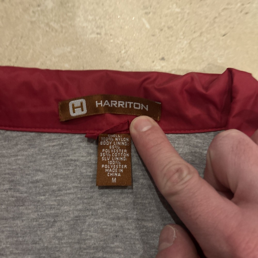 Harriton Life Guard Jacket - size M - nylon shell - polyester + cotton liner