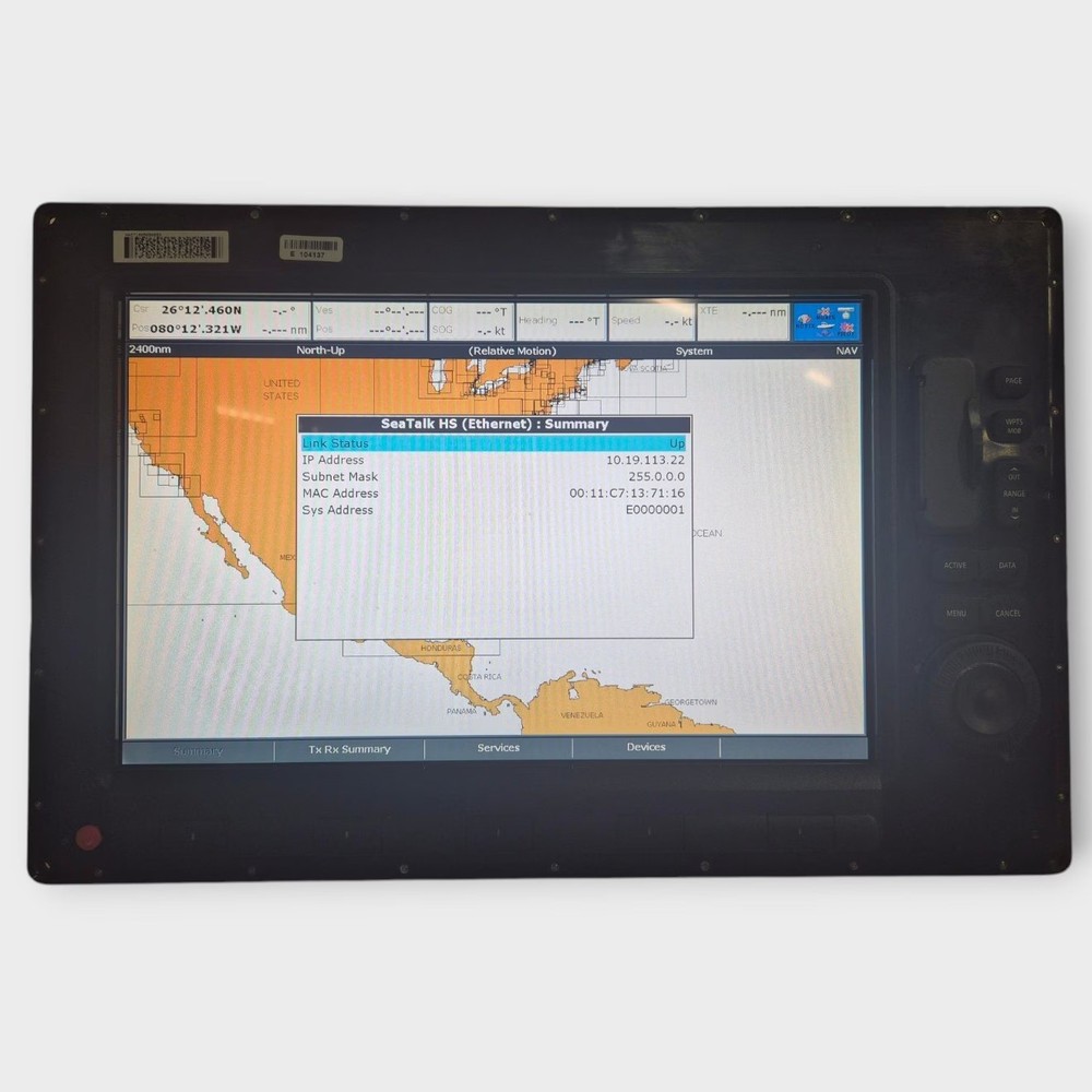 Raymarine C140W Widescreen Multifunction Display E62115 ~CORE ONLY~ Fully Tested