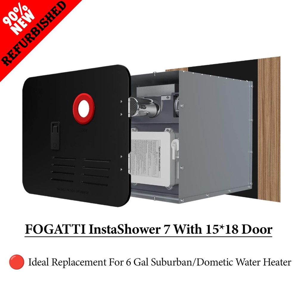 48,000 BTU RV Tankless Water Heater Propane Gas Camper w/Controller & 15*18 Door