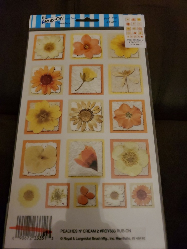 Ez Rub ons Peaches and Cream