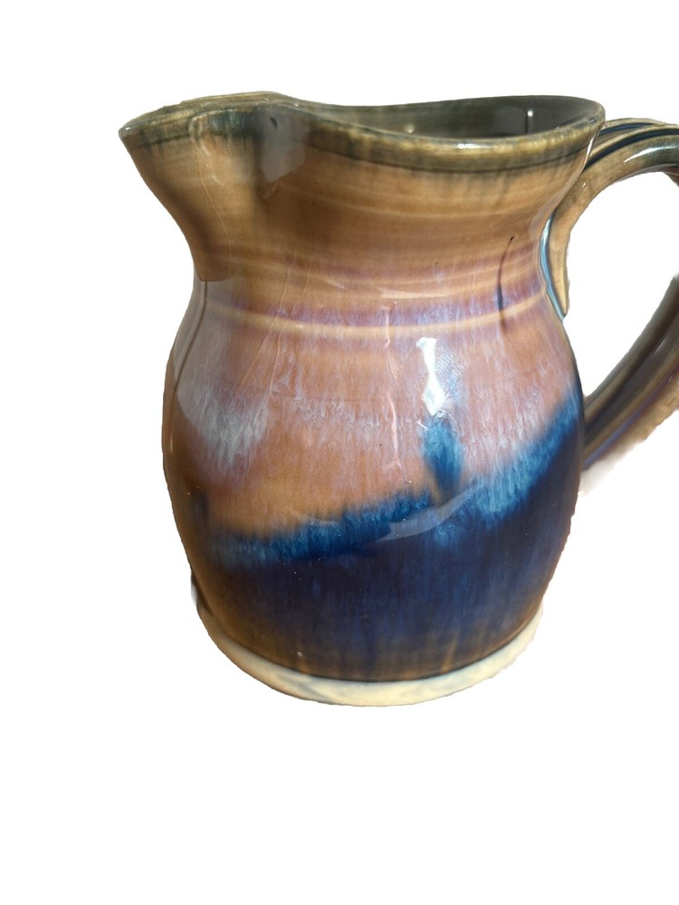 Gregg Olson Studio Stoneware Pitcher. Signed. 6” High