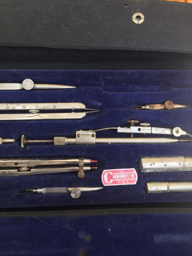 Vintage CHAROS NO-876 DRAFTING SET