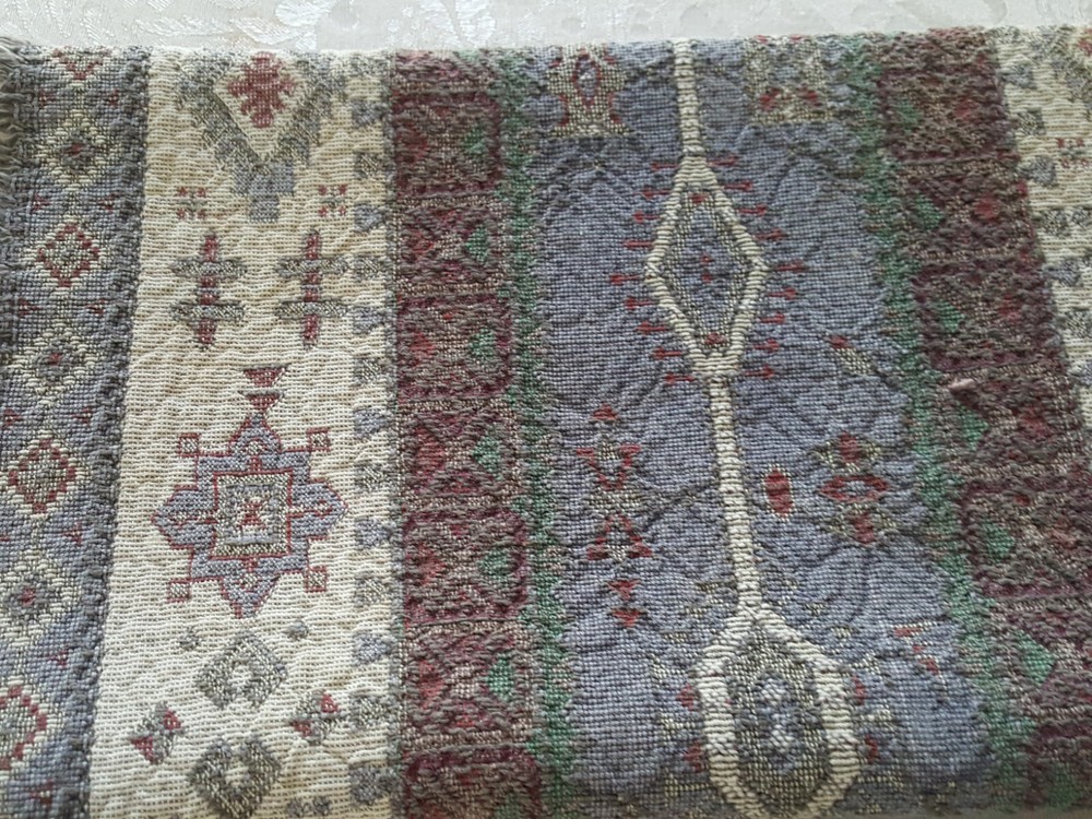 Israeli Table Topper Loomed Cloth- 30" X 14" Rectangle
