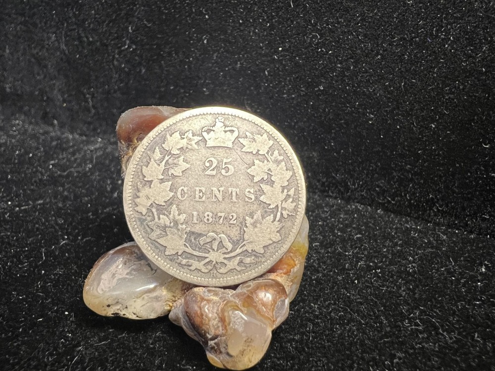 1872 Canada Silver 25 Cents - World Silver
