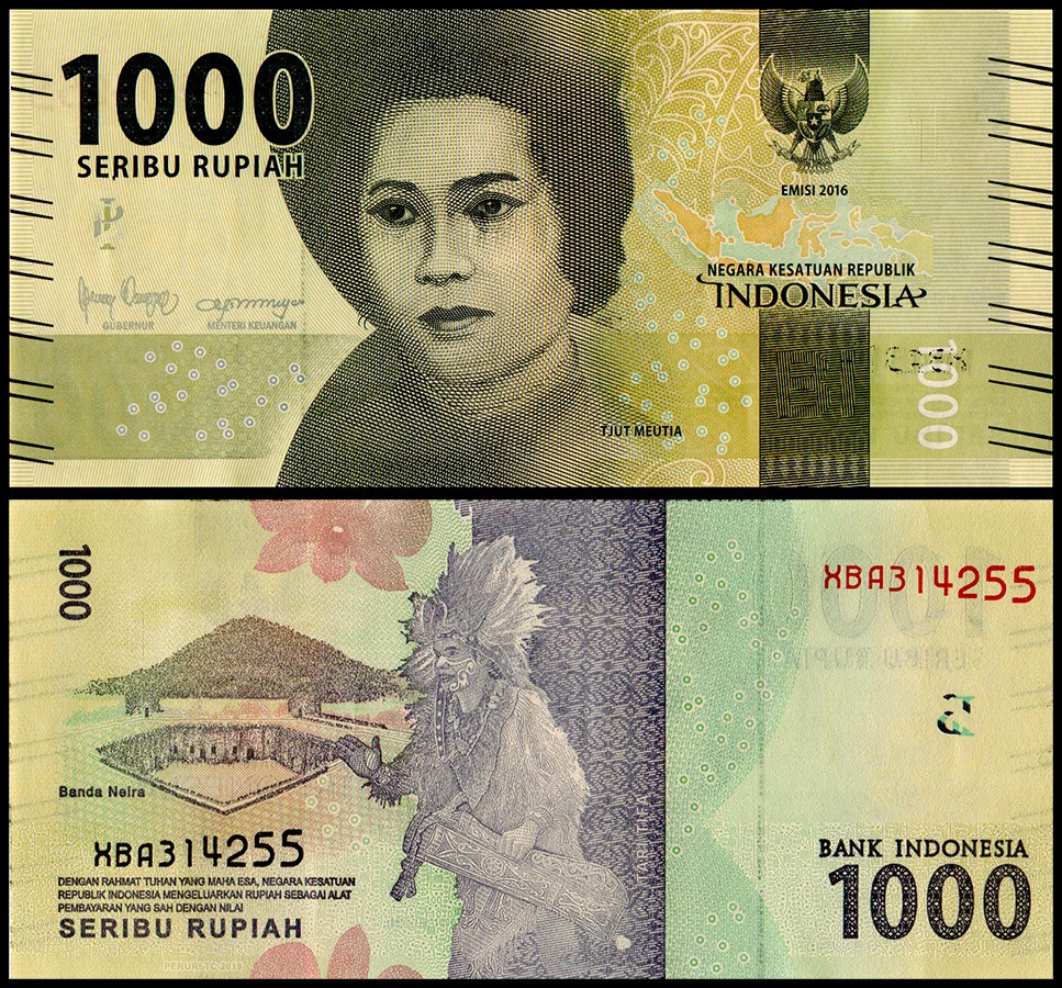 Indonesia 1000 Rupiah, 2019, P-154d, UNC, REPLACEMENT