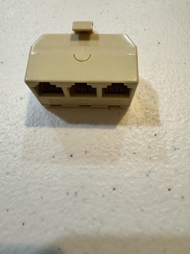 Pair Of analog phone Jacks - Two And Three Receptacles
