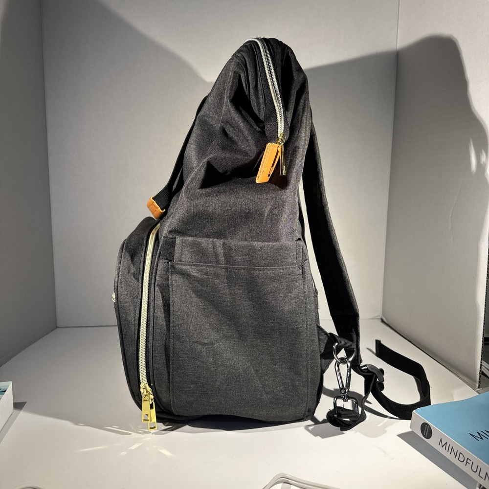Teamoy Grey Brest Pump Large Backpack diaper bag