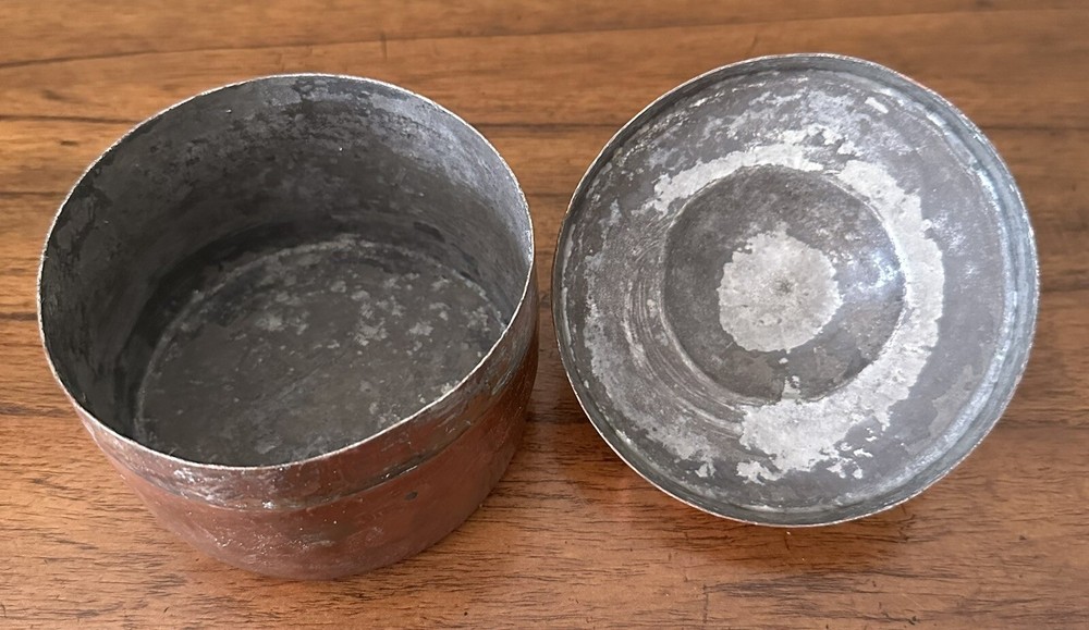 Vintage Hammered Candy Pot With Lid