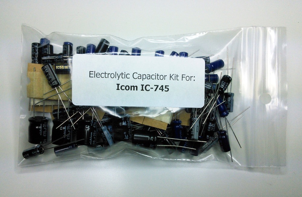 Icom IC-745 electrolytic capacitor kit