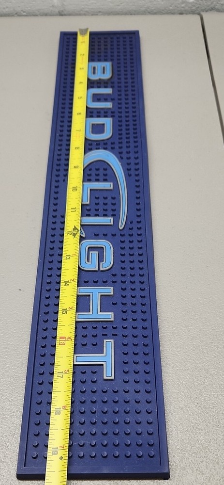 Bud Light Rubber Spill Mat / Bar Runner / Cocktail Barware,