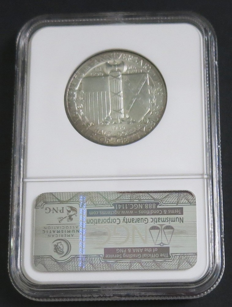 1936 Gettysburg Commemorative Silver Half Dollar 50C - NGC MS64 - Great Luster