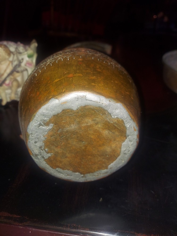 Vintage Antique Middle Eastern Copper Water Pitcher