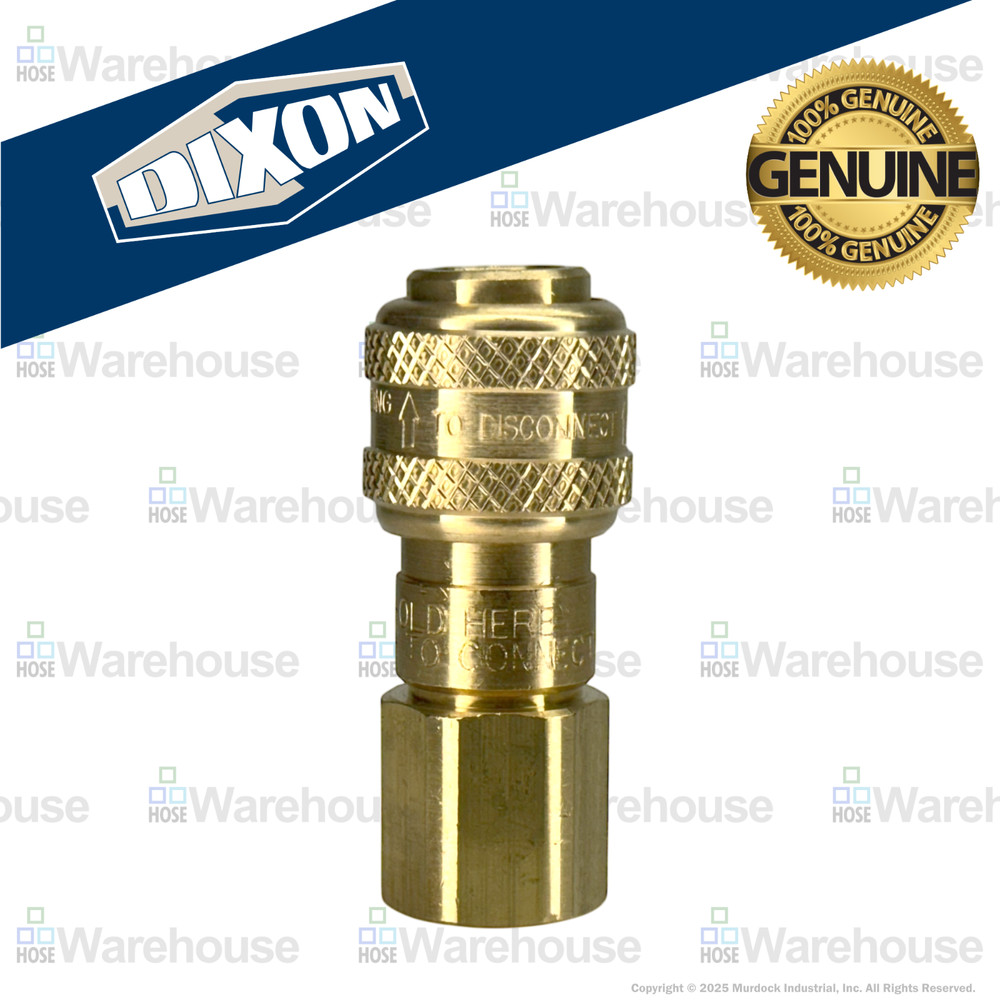 Genuine Dixon 3DF3-B DF-Series Coupler – Brass Automatic Pneumatic Female Thread