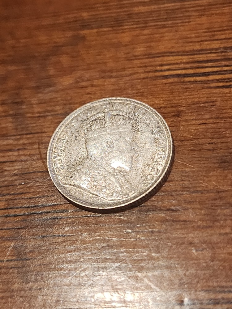 1907 Canada 5 Cents Silver Coin