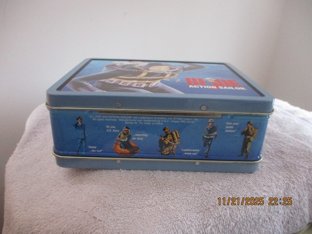 GI JOE ACTION SAILOR TIN LUNCHBOX