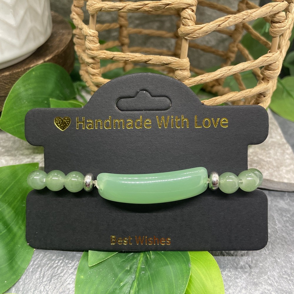 Handmade Bead Stackable 6.5” Plus Stretch Bracelet Bar New Free Ship B8563