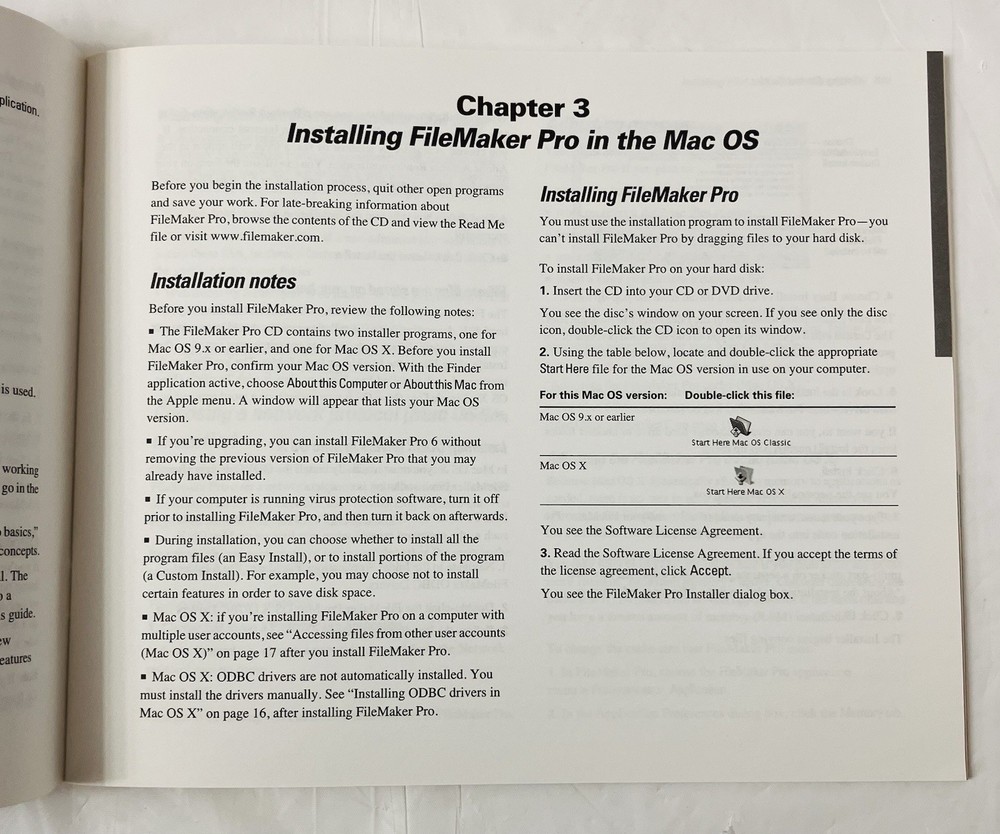 File Maker Pro 6 Getting Started Guide | Vintage User Manual Only | No Software