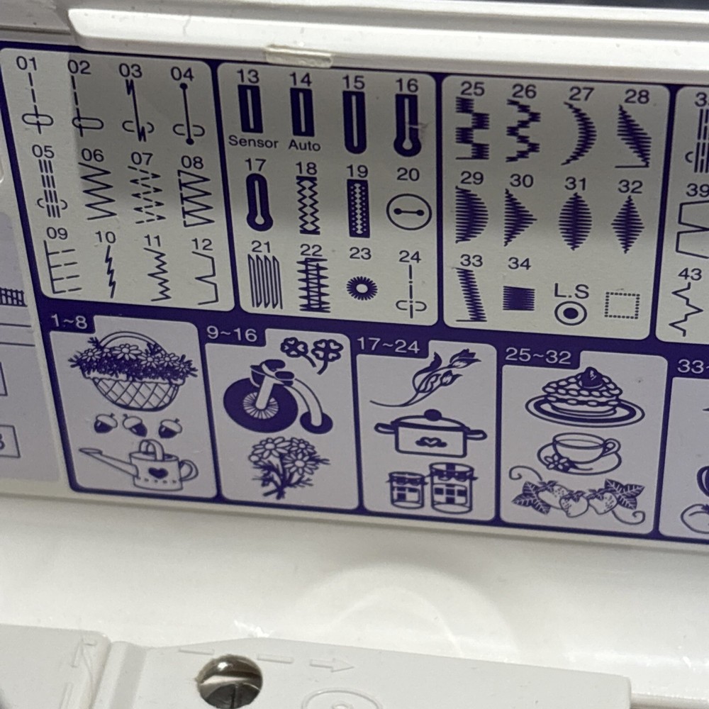 Janome Memory Craft 9500 Computerized Embroidery Sewing Machine MC9500 Tested