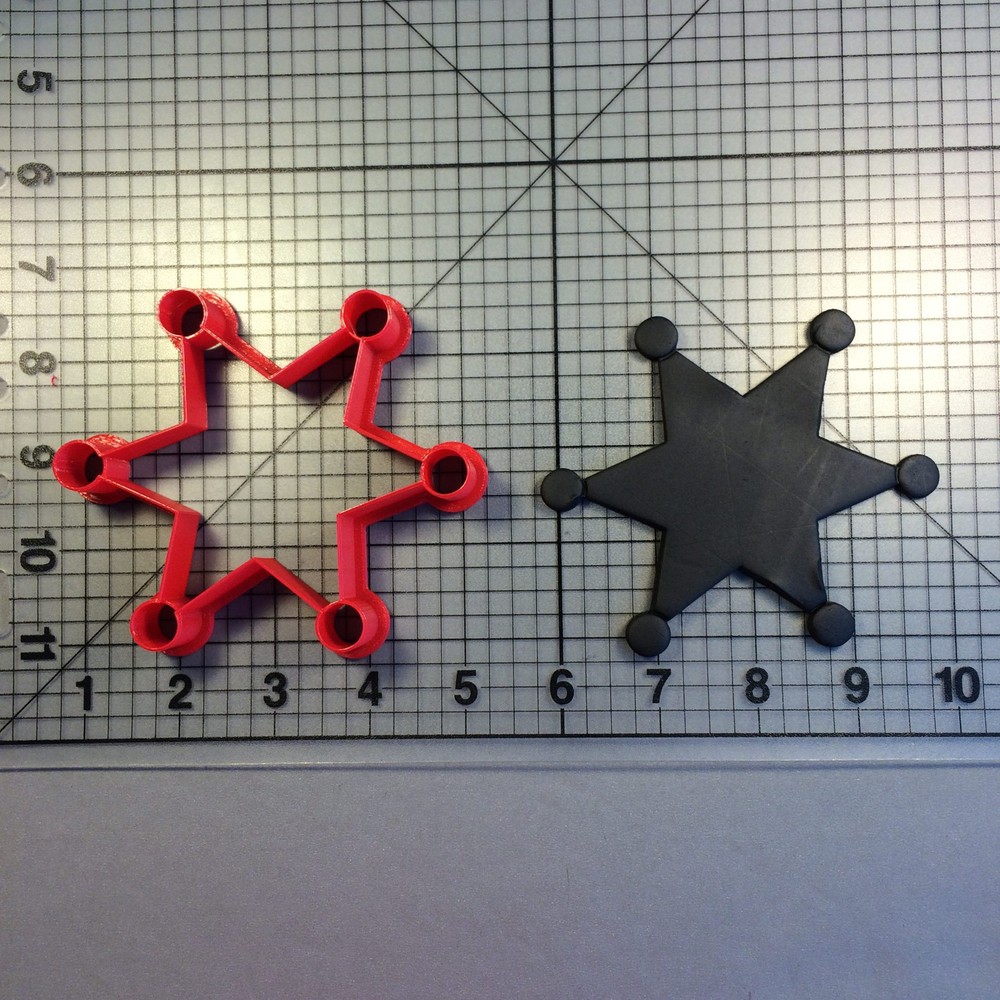 Sheriff Badge 100 Cookie Cutter