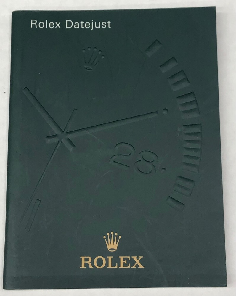 ROLEX Watch original datejust booklet