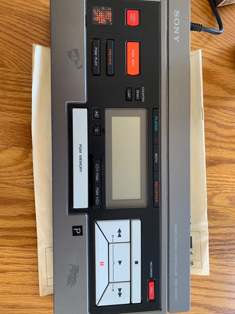 Vintage Sony Video Editing Controller, RM-E100V