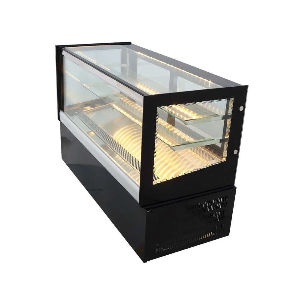 47" Desktop Refrigerated Display Cooler Cabinet Bakery Showcase Back Open 220V