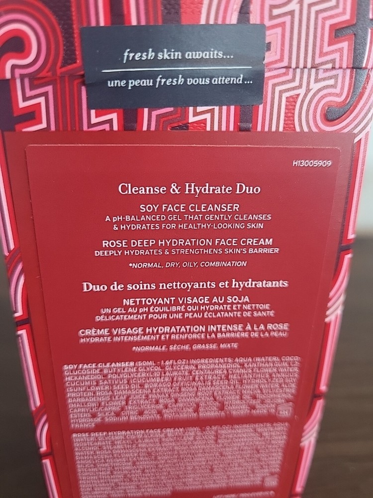 Fresh Cleanse & Hydrate Duo Cleanser & Deep Hydration Face Cream Damaged Box