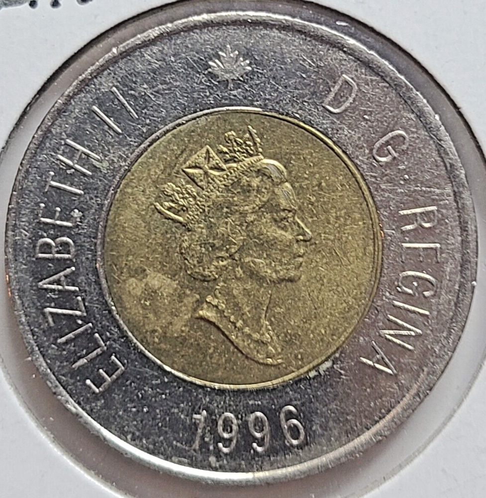 Canada 1996 $2 Two Dollar Toonies Coin C021