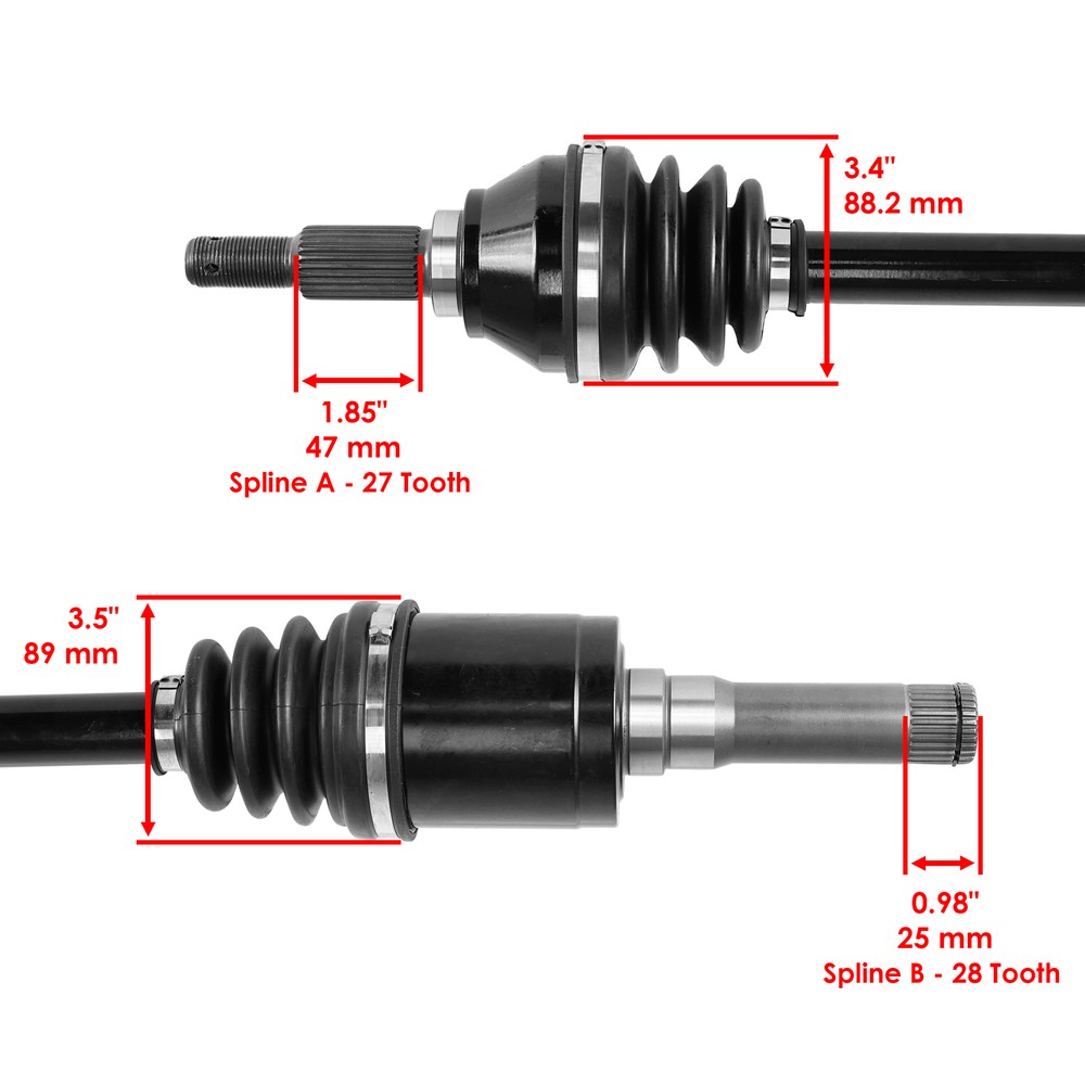 Front Right Complete CV Joint Axle for John Deere Utv Am146260