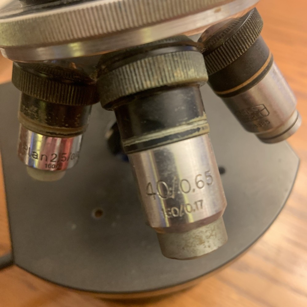 Carl Zeiss - Binocular Microscope with four Objective Lenses