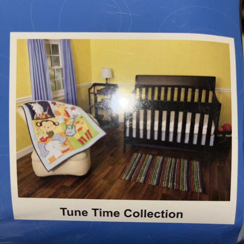 NWP Riegel 3 pc Nursery Set Comforter | Crib Sheet | Dust Ruffle | Cotton Sheet