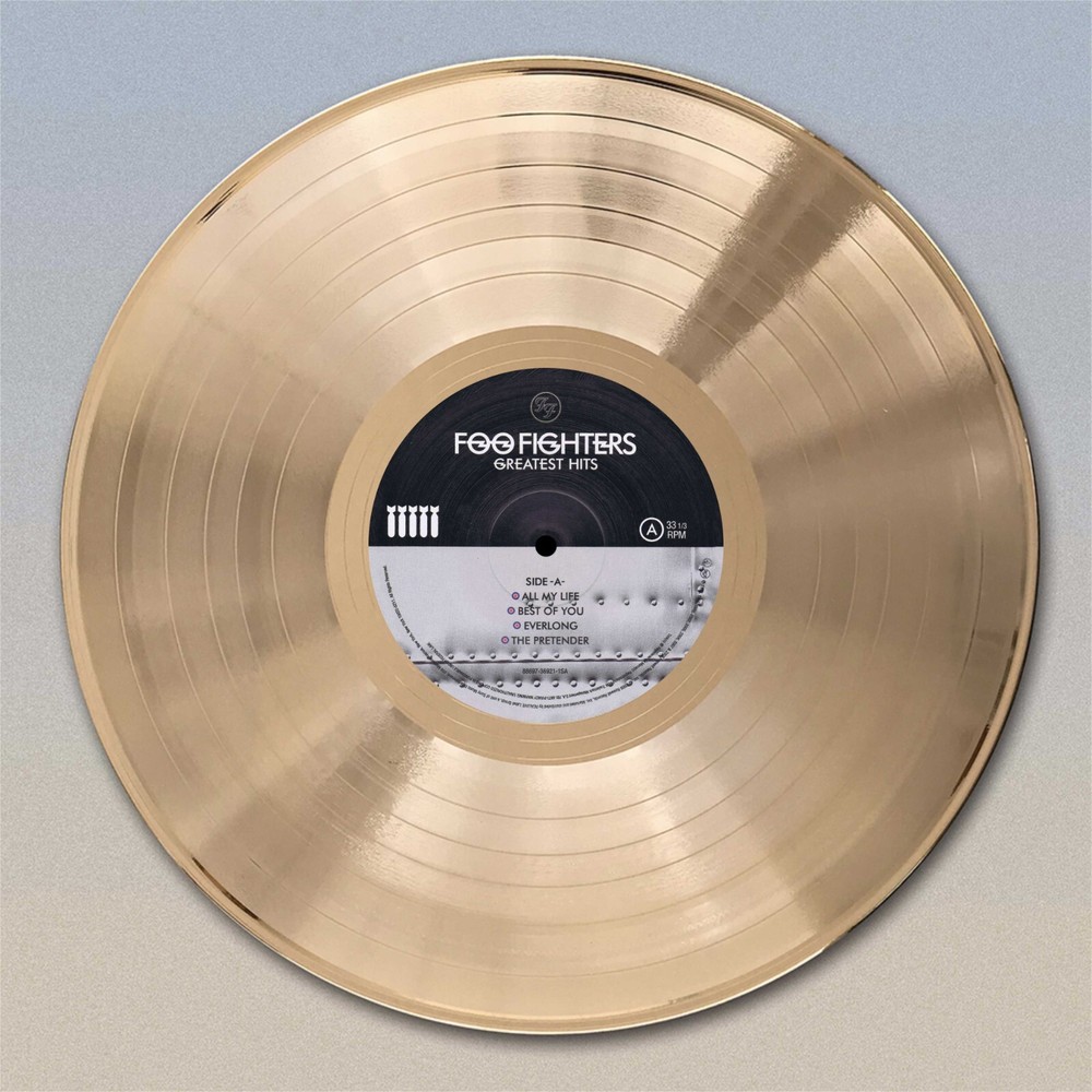 Foo Fighters "Greatest Hits"  Gold LP Record wall art