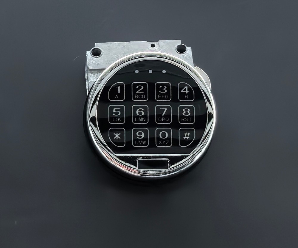 Gun Safe Lock Replacement LED Keypad Chrome Keypad Safe Lock Swingbolt Lock