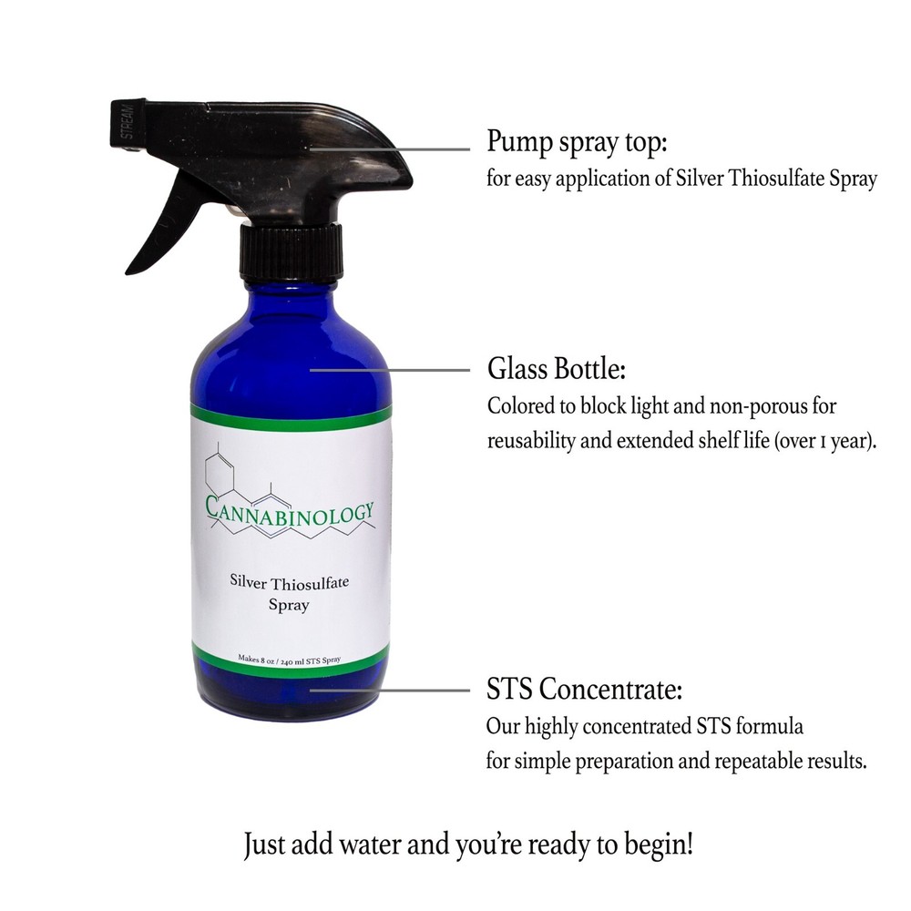 5-Pack 8 oz/250 ml Silver Thiosulfate Spray Kit, feminized seed, reversal spray