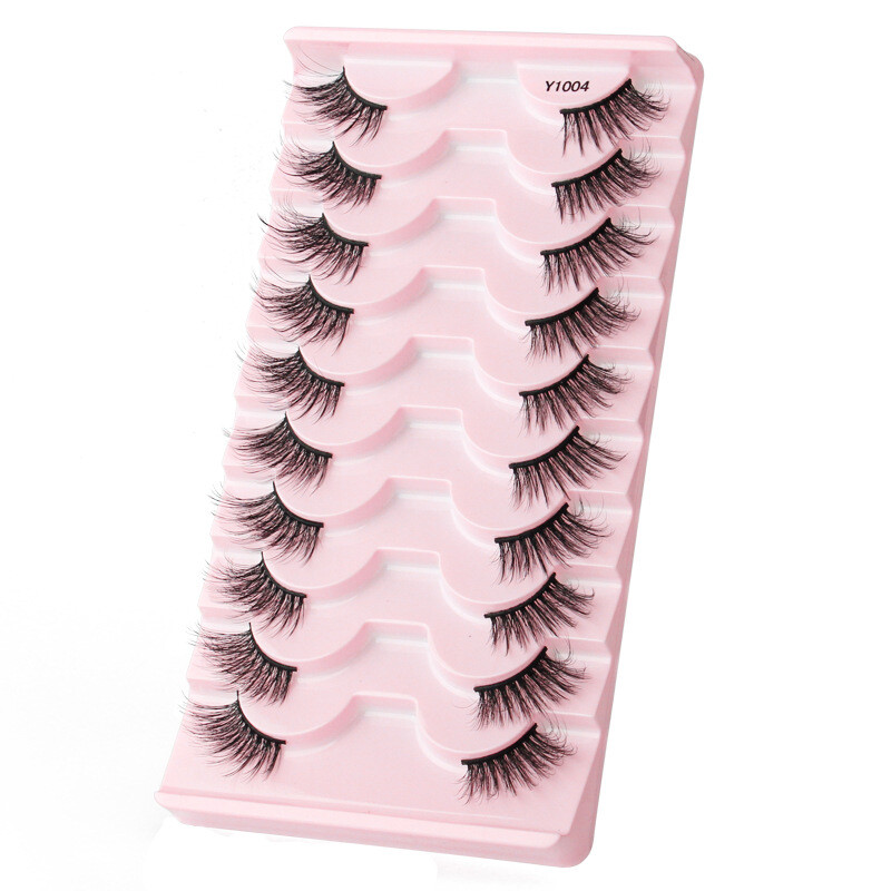 Eyelash Extension Reusable Half Eyelashes Segmented False Eyelashes 10Pairs✔