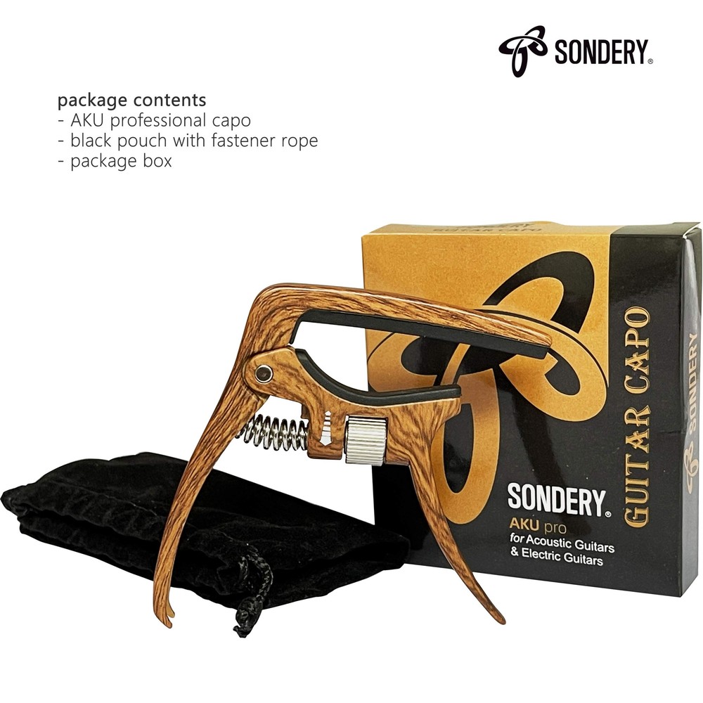 Guitar Capo Trigger Tension Adjustable Professional for 6 Strings Acoustic an...