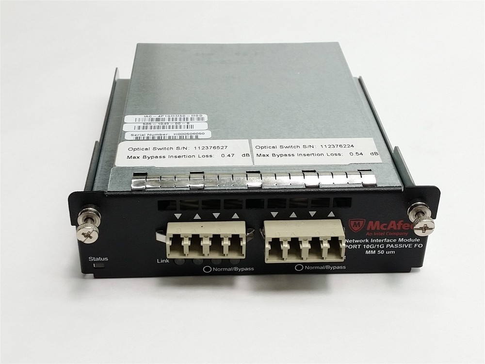 Intel Mcafee NS7100 Network Security IPS PLatform NS7000 W/ Interface Module