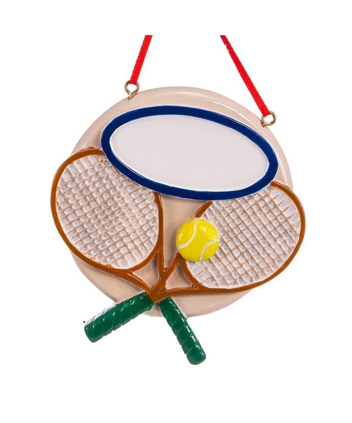 Tennis Ornament For Personalization