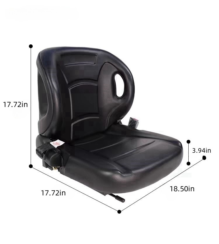 Universal Tractor Seat Wrap-around Forklift Seat Adjustable Back