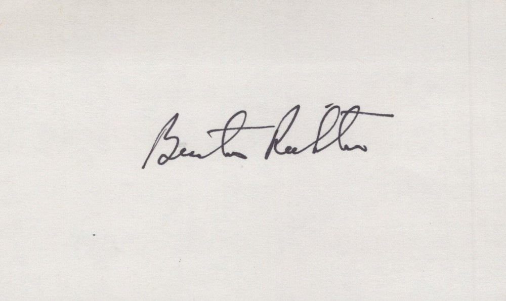 Burton Richter signed 3x5 index card Vintage