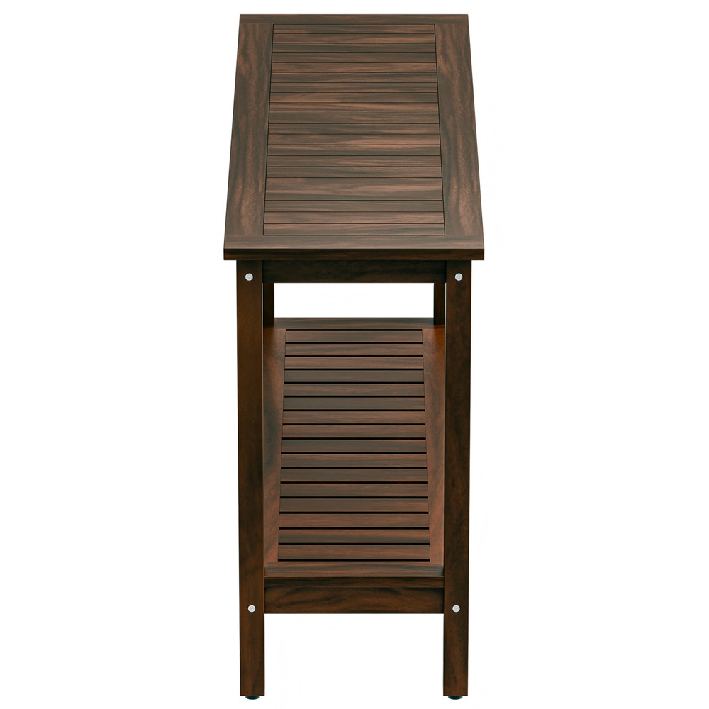 48" Console Table Multiuse Buffet Bar Storage Organizer with Foot Slider Coffee