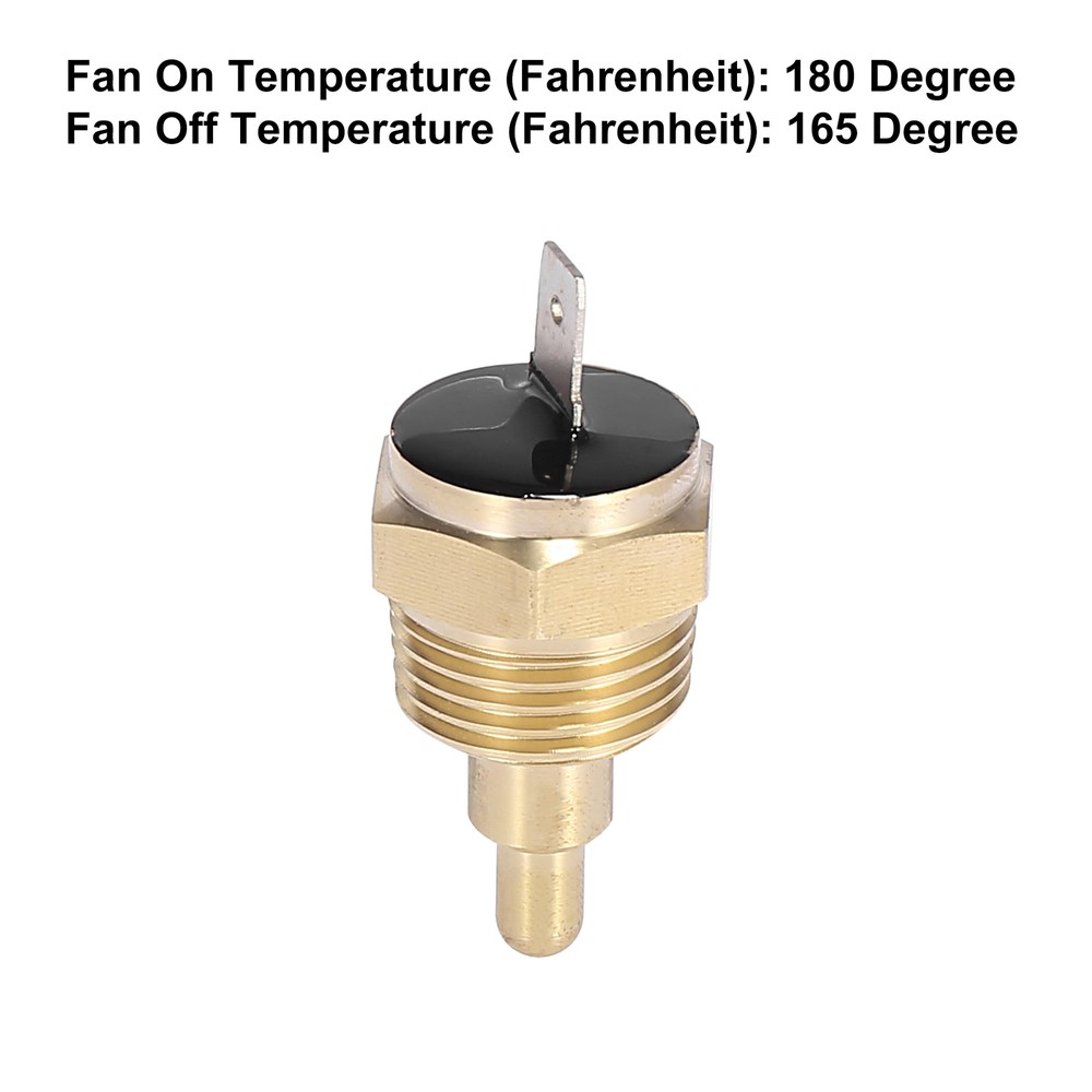 Engine Cooling Fan Temperature Thermostat Sensor Switch 180 Degree on 165 Off