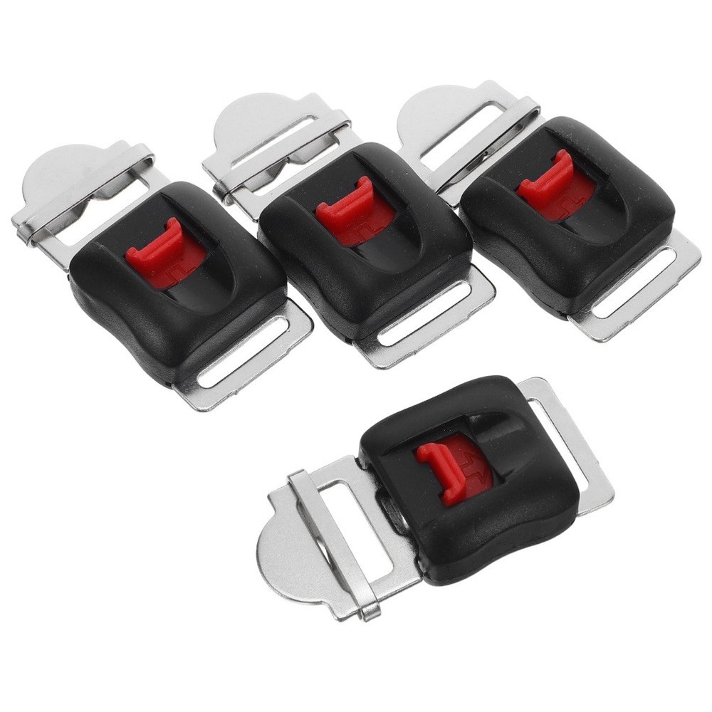 4 Pcs Motorcycle Chin Strap Quick Release Buckle Lock Buckle Replacement