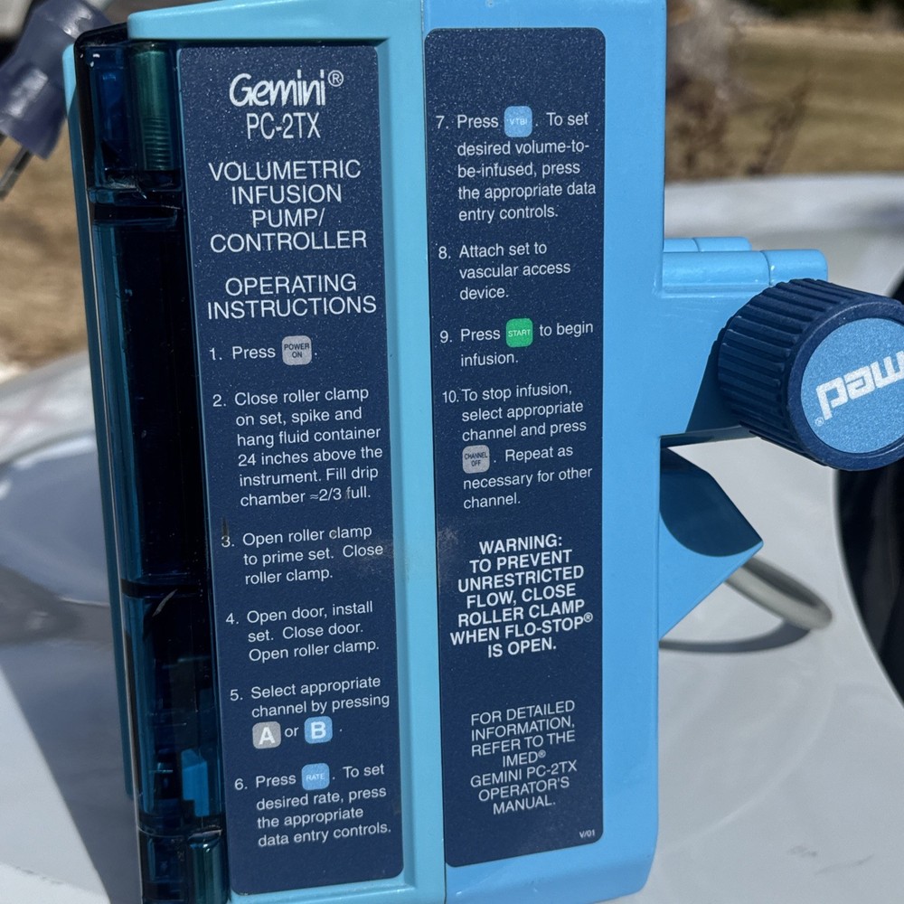 IMED PC-2TX volumetric infusion pump/controller